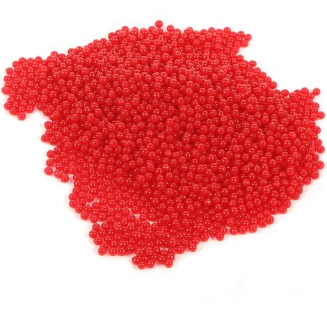 3000 billes de gel pour plantes aquatiques, fleurs, cristaux, terre, boue, perles d'eau, décorations de mariage (rouge) (1/3)