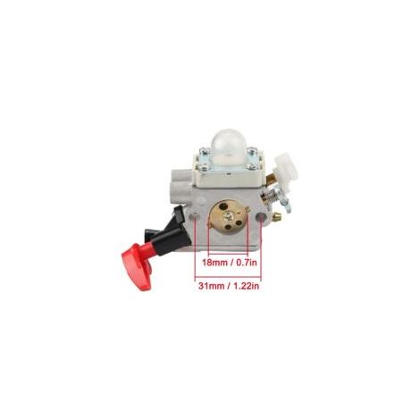 Carburateur C1M-S267A FS56RC avec filtre à air pour débroussailleuses Stihl FS40, FS50, FS56, FS70, FS70C, FC56, FS56C, FC70, HT56, HT56C, KN56, KM56, KM56C (pièces détachées 4144 120 0608, 4144120060
