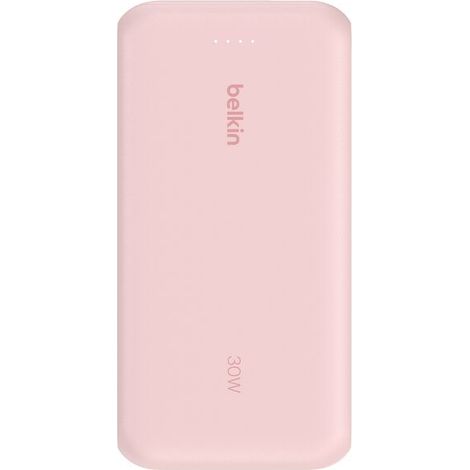 POWERBANK BELKIN BPB024HQPK CABLE USB-C INTEGRADO ROSA 20000 mAH 1xUSB-C 1xUSB-A 30W