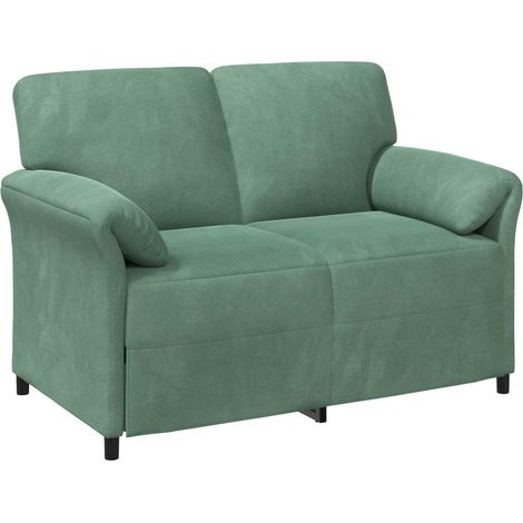 Sofá de 2 Plazas Verde Mar 138 x 83 x 95 cm Terciopelo vidaXL