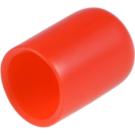 20pcs Caoutchouc Embouts 12mm ID Vinyle Rond Terminal Capuchon Housse Vis Filetage Protections Rouges (1/3)