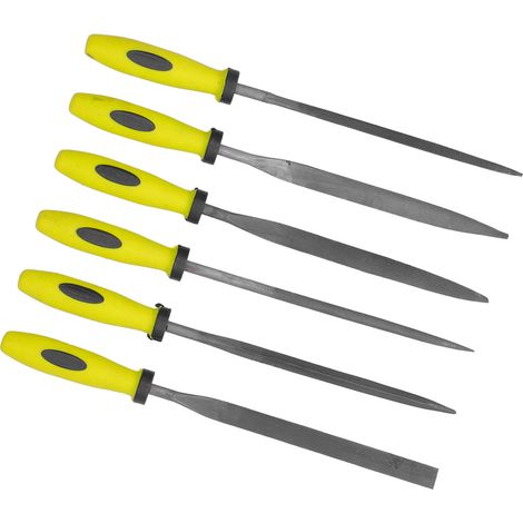 Coffret de limes assorties, coffret de limes de précision, limes plates, rondes, triangulaires, limes pour matrices, limes en alliage SIL-1114 (1/5)