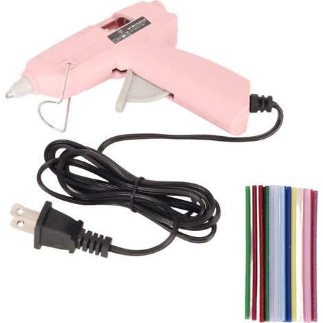 Pistolet à colle chaude 20W préchauffage rapide avec 30 bâtons de colle, pour bricolage enfants DIY, fiche US 110-240V (1/5)