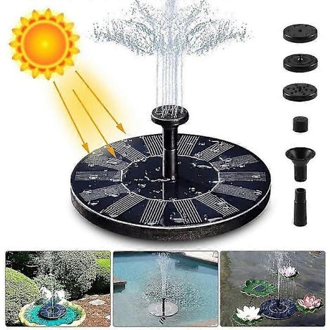 Fontaine solaire extérieure flottante pour piscine, fontaine pour oiseaux, fontaine de jardin