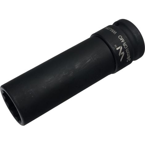 Waryński Schlagschrauber-Steckschlüssel 3/4" zwölfkantig, aus CrMo-Stahl, 24 mm, sehr lang, D120 SLIM (1/4)