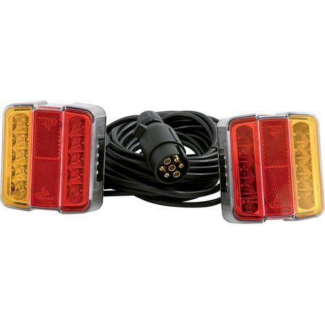 Equipement signaletique orange rouge, long. cable 7,5 m - AUTOBEST
