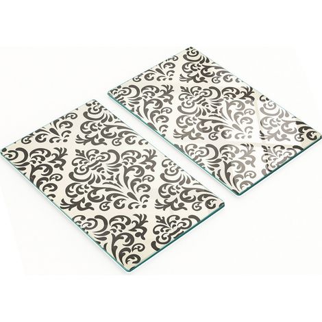 Tableros de vidrio decorativos multifuncionales con adornos impresos 2x30x52 cm