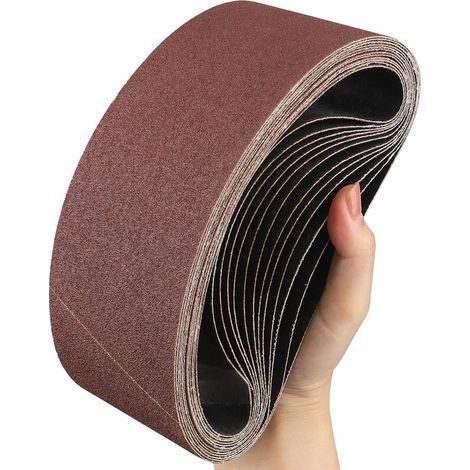 Bande Abrasive 75x 457 mm,10PCS 60 grain Ensemble de Bandes Abrasives (1/4)