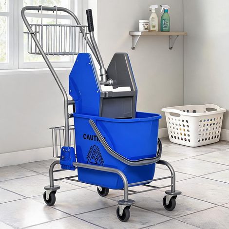 SunJet Chariot de ménage 73 x 45 x 95 cm, seau 26 L et presse - Réf. 422O2FYMPSZH (1/5)