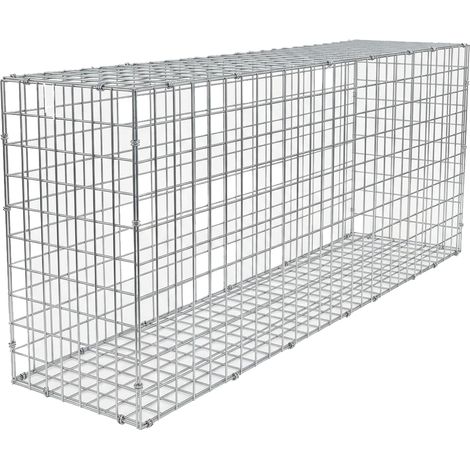 Clôture à domicile – Cage à gabion - Long - 600 x 1800 x 300 - Fil 3,5 mm - Maille 50 x 50 - Métal (1/2)