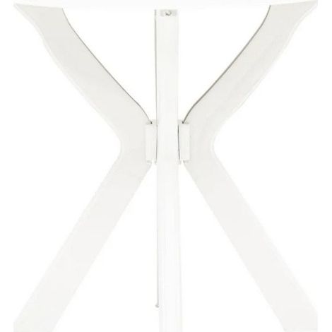 Table de bar ronde plastique blanc Bouka (1/2)