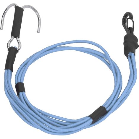 Sangle de treuil cinétique élastique avec crochets pour remorque de sauvetage et de remorquage de voiture RC Crawler 1/10 et 1/8 (bleue) (1/5)
