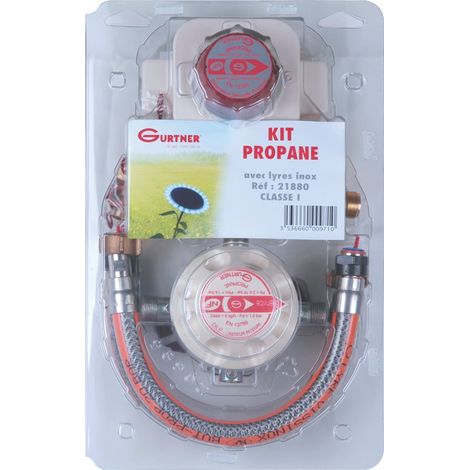 KIT PROPANE CLASSE 1 LYRE INOX (6kg/h - 37mn) (1/3)