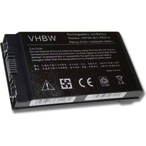 vhbw Akku kompatibel mit HP CompaQ Business Notebook 4200, TC4400, NC4400, TC4200, NC4200 Notebook (4400 mAh, 10,8 V, Li-Ion) (1/3)