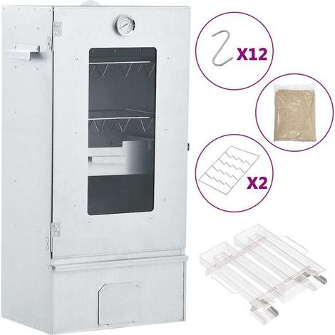 Fumoir à barbecue, générateur de fumée froide, acier galvanisé (1/5)