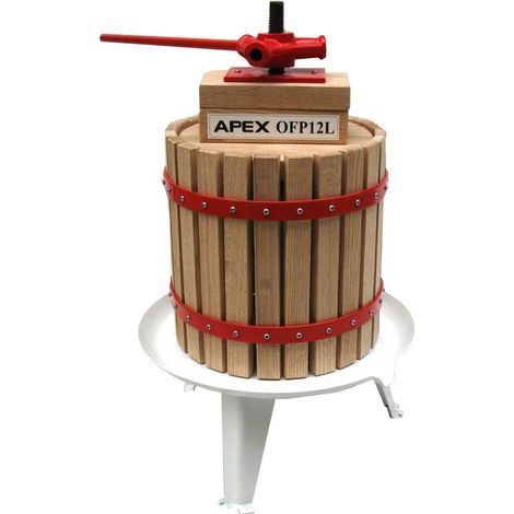 Obstpresse Beerenpresse Weinpresse 12L + 2 Netze Saftpresse Apfelpresse Maische