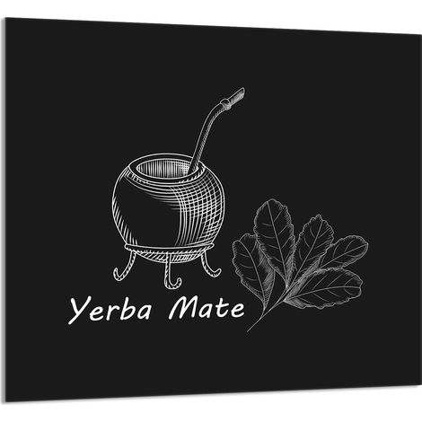 GLASPLATTE FÜR KÜCHE 65x60 Yerba (1/5)