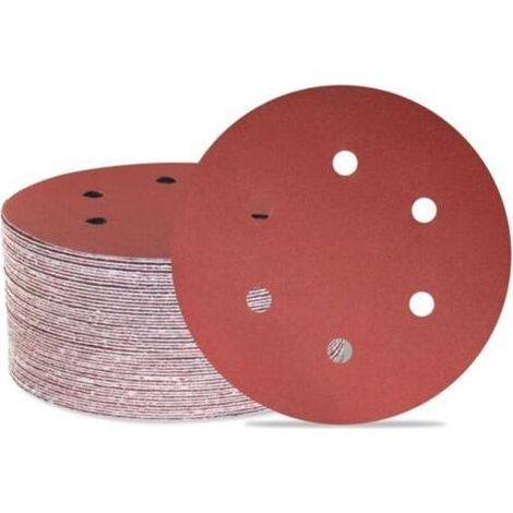 Lot de 50 Disques Abrasifs Orbitaux Ø150mm Grain 320 - 6 Trous - Ponçage Bois Métal Auto (1/5)