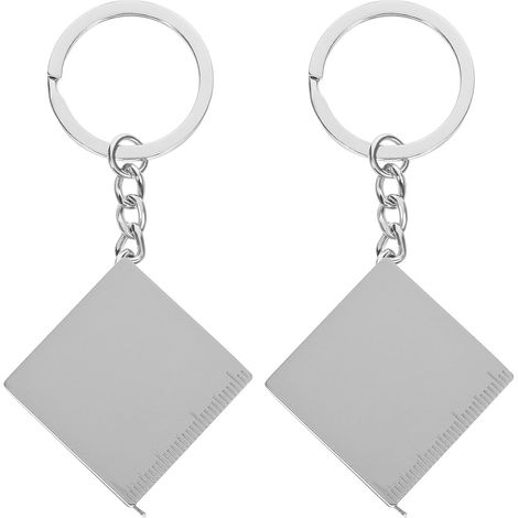 ABOOFAN Ruban à Mesurer Portable Métal 1 Mètre Anneau Porte-Clés, Lot de 2 pour Bricolage Intérieur et Extérieur, Mesure Précise et Solide (1/5)
