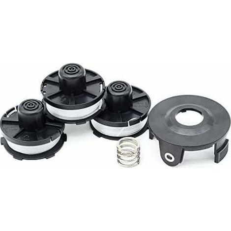 Lot de 3 bobines de fil pour tondeuse Makita 195858-1 (longueur : 8 m, Ø 1,60 mm avec couvercle de bobine) (1/5)