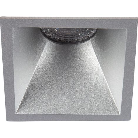 Spot DECO ASYM GU10 carré fixe, alu laqué IP20 - EUROPOLE - 26901 (1/4)