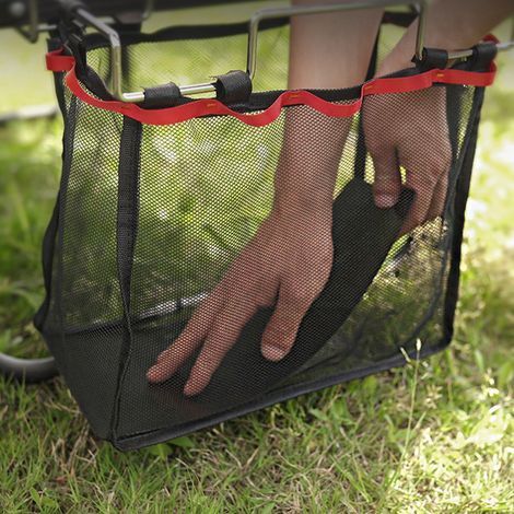 Sac de Rangement Portable en Maille PVC Extensible pour Extérieur, Noir (1/5)