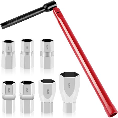 Lot de 8 Outil pour L'installation de Robinets,Cle pour Robinet evier,Clé de Robinet,Pince pour Robinetterie - 8-17 mm, Clés Universelles pour Installations Sanitaires (1/5)
