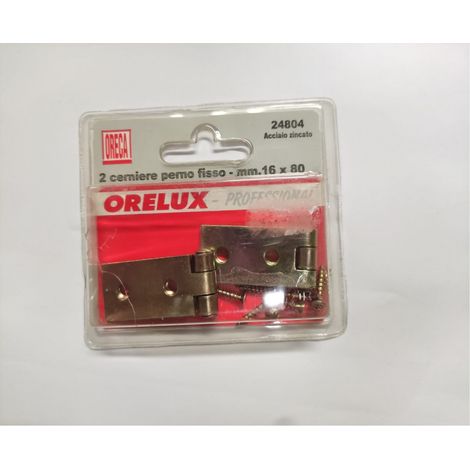 ORECA - CERNIERA LUNGA CON PERNO FISSO 16X80MM PZ 2