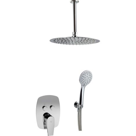 Set doccia a soffitto con comando a pulsante a due vie  Serie ARVET - KÄLLA