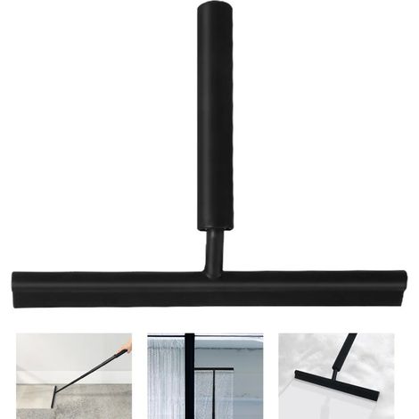 Raclette de douche - Outil polyvalent pour nettoyer les vitres et les sols, avec manche extensible