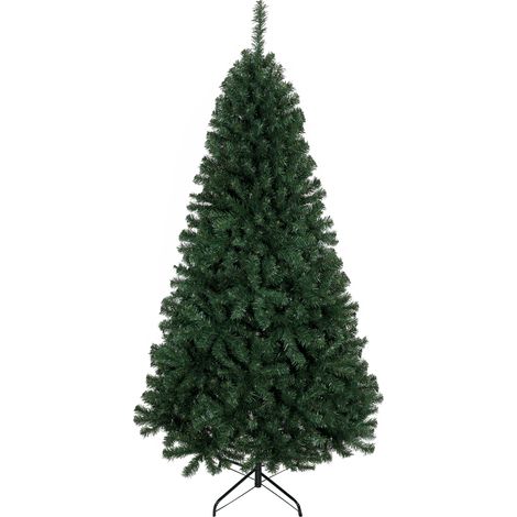 HOMCOM árbol de Navidad artificial ø98x200 cm, con 1000 ramas articuladas, base plegable, fácil de montar, decoración para hogar, fiestas (1/5)