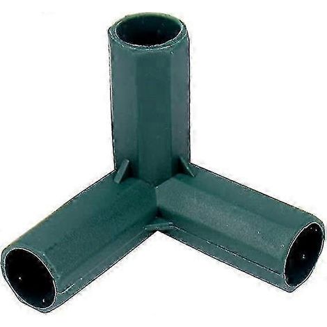 10 coudes en PVC 3 voies 11 mm, raccords robustes pour la construction de structures de serres et de meubles, connexion de tentes - 3 voies (1/3)