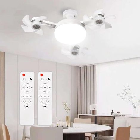 3 velocidades, Lámpara LED regulable, Ventilador de techo con fijación mediante tornillos, Fácil instalación, cocinas y espacios de trabajo (1/5)