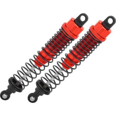 Verstellbarer 110-mm-Stoßdämpfer mit Ganzmetallfeder, kompatibel mit Traxxas Slash 2WD rot (1/5)