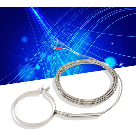 BERM/BERM Ringthermoelementdraht für Spritzgießmaschinentrichter, Temperaturbereich 0-400 °C, Ringdurchmesser 60 mm, Länge 2 m. (1/5)