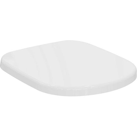 Ideal Standard – Abattant WC Soft-close en duroplast – Couleur blanche – Dimensions 390 x 365 x 45 mm – Pour installation facile