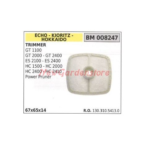 Filtro aria ECHO trimmer GT 1100 2000 2400 ES 2100 2400 008247