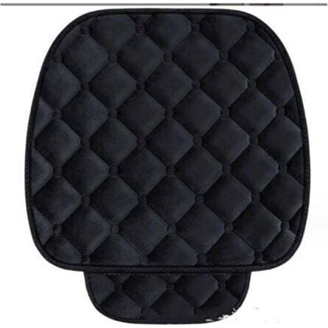 2 Siège Avant, Noir,Coussin de Siège de Voiture Housse en Velours pour Chaise Véhicule Tapis Protection pour Animaux Compagnie,de (1/4)