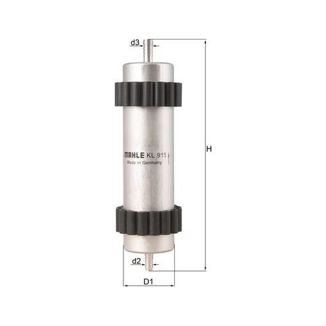 Filtro de combustible KL915 Knecht (1/2)