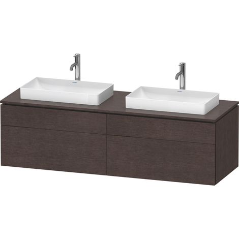 Duravit L-Cube Meuble sous-lavabo en console suspendu, avec plan