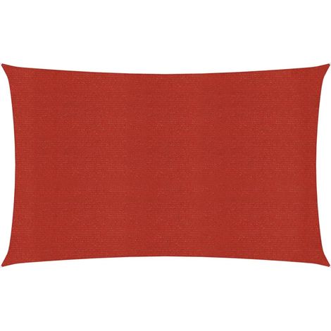 Voile d'ombrage 160 g/m² rouge 3 x 6 m PEHD