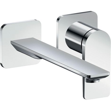 Façade lavabo mitigeur large 2 trous chromé - CRISTINA ONDYNA BA25951