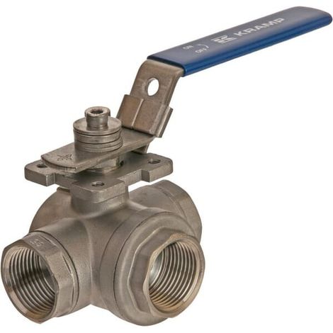3-Wege-Kugelhahn T 1" Edelstahl UNIVERSAL BV3T1FSS (1/4)