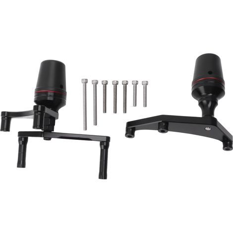 2 Pièces Antidérapants Cadre Moto Noir Antirouille Robustes Protection Anti-Chute Remplaçants pour DUCATI PANIGALE V4 2018‑2019 (1/5)