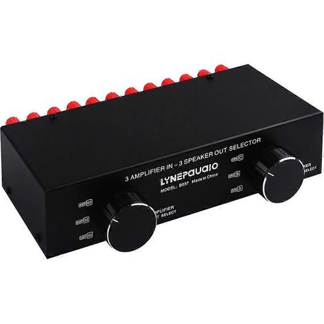 3-Eingang/3-Ausgang-Leistungsverstärker mit Lautsprecherwähler, Splitter und Komparator: 300 W pro Kanal ohne Klangverlust. (1/5)
