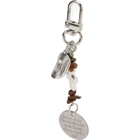 Selle et bride décoratives et élégantes, pendentif en métal portable pour cavalier. Accessoire idéal pour les cavaliers. (1/5)
