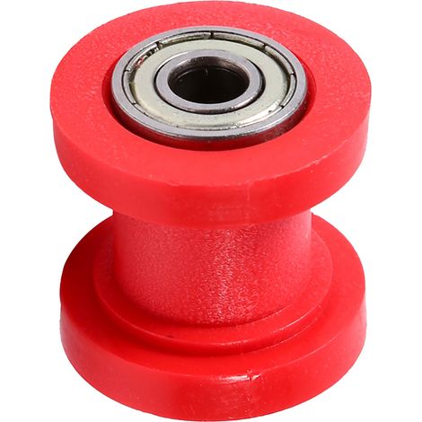 Guide Tendeur de Chaîne Roue 8mm ID pour Dirt Bike Pit Bike Rouge (1/5)