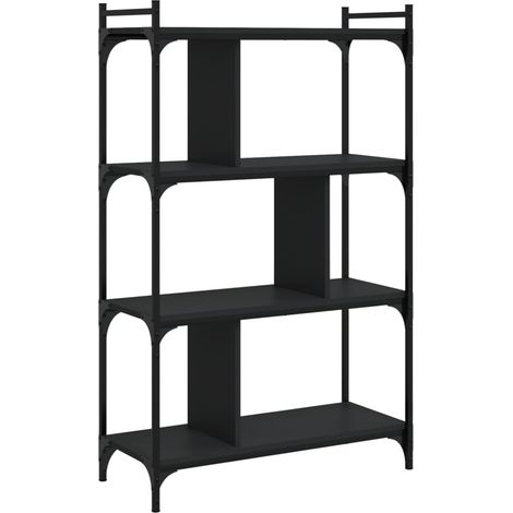 Maison Exclusive - Bücherregal 4 Böden Schwarz 76x32x123 cm Holzw