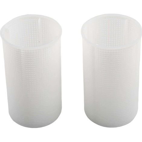 Lot de 2 paniers à tamis pour SPS25 SPS50 SPS75 SPS100 pré-filtre filtre d'aspiration panier de rechange pour pompe de piscine 130 mm de hauteur (1/5)