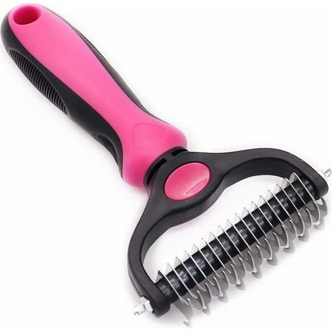 Cepillo para el subpelo de perros y gatos peine para el subpelo de pelo largo y corto cepillo para eliminar el pelo de perro cepillo de aseo (1/5)